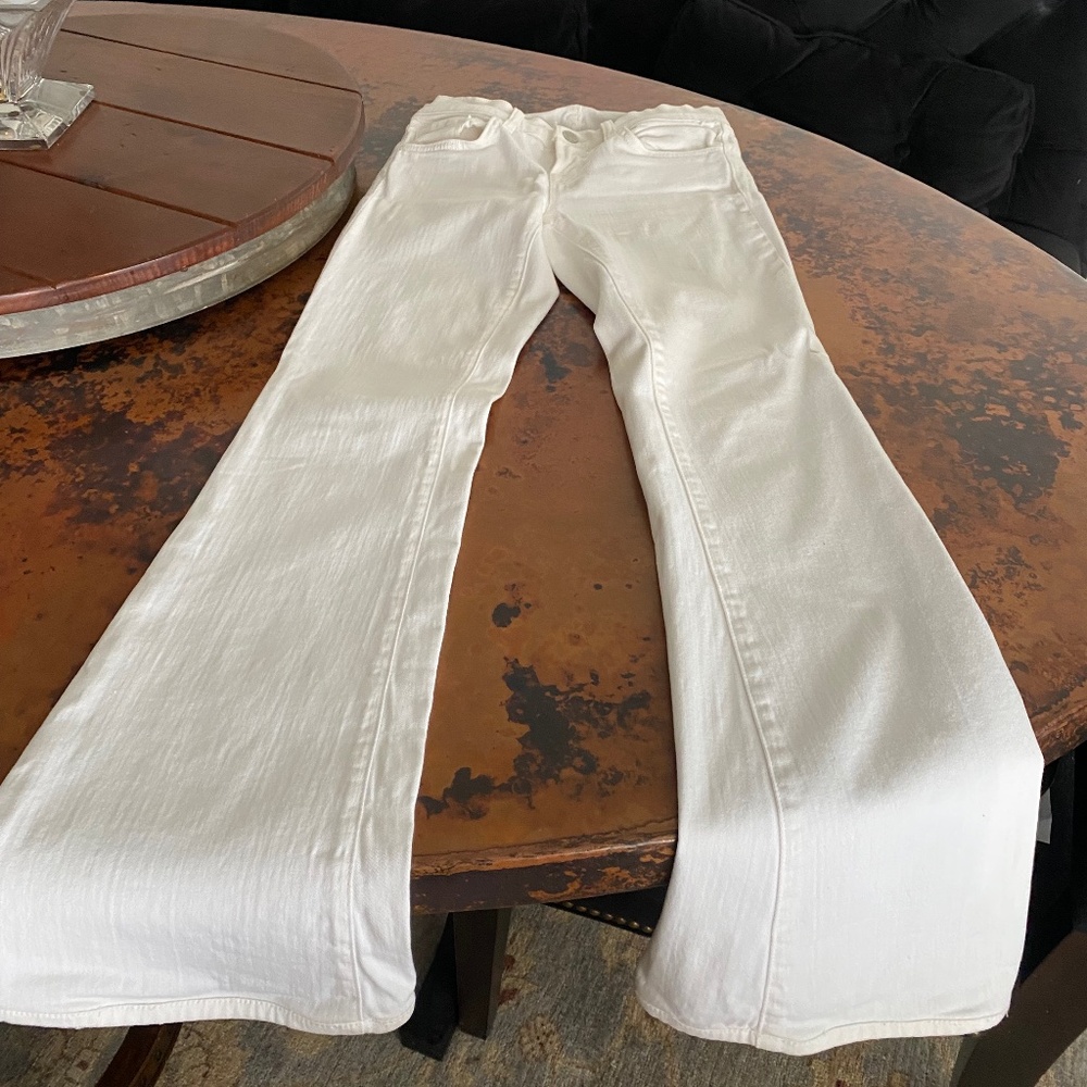 J Brand White flare jeans